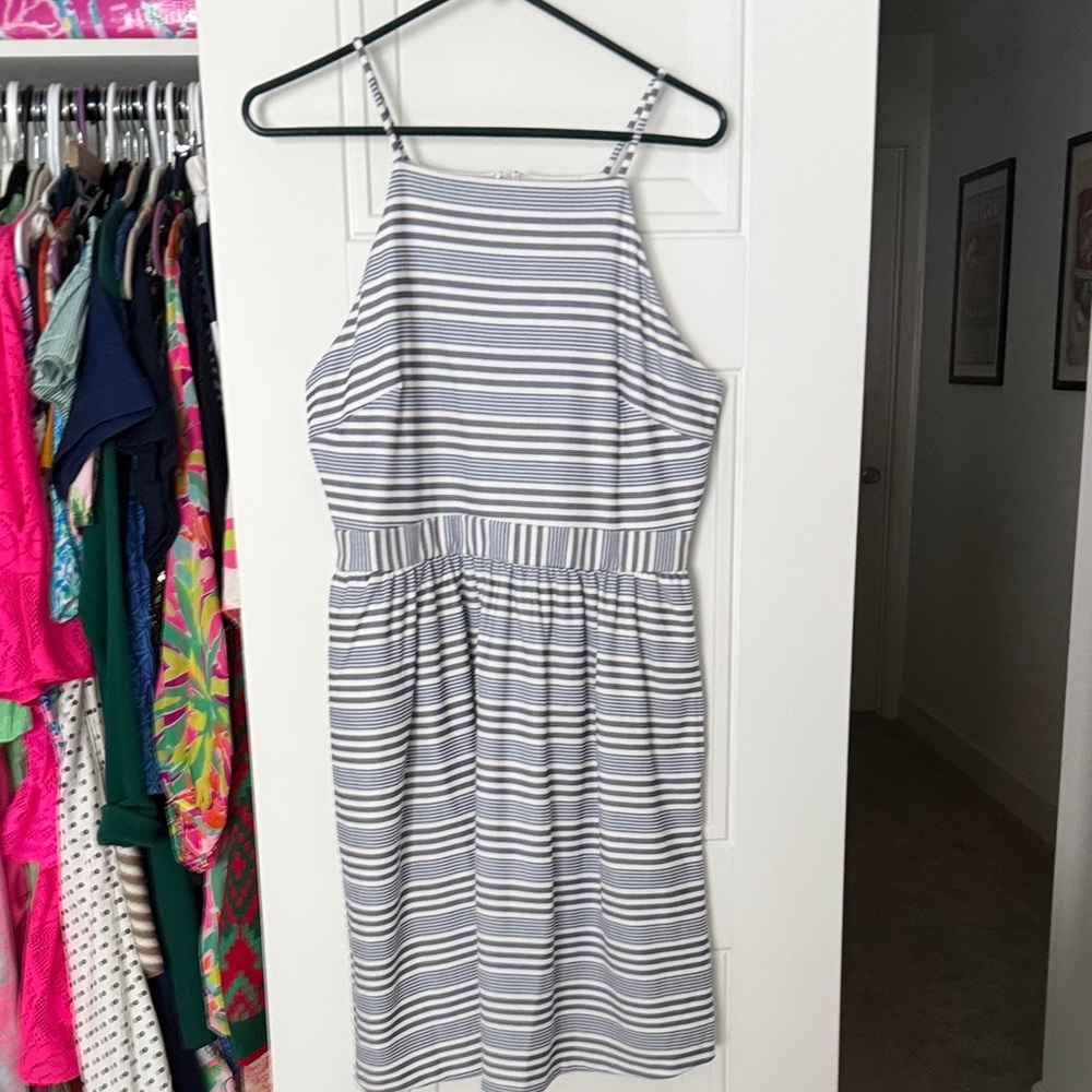 NWT Banana Republic 12P Sundress in Navy and White